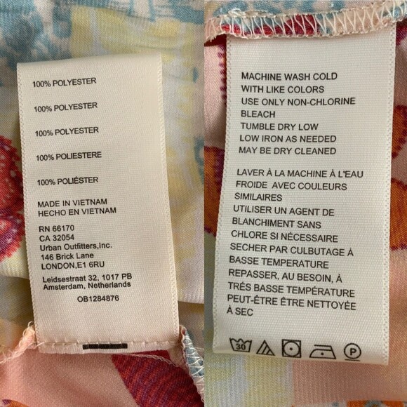 Free People Tied To You Cinch Waist Tank Top In Tropical Combo XS - Picture 10 of 11